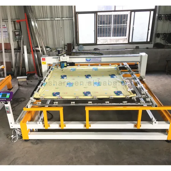 Máquina de costura para quilting servo computadorizada Máquina de costura para quilting de agulha única contínua