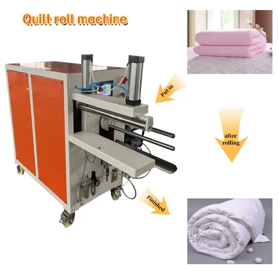 Máquina automática de embalagem de rolos de tecido Máquina de embalagem de rolos de compressão de colchão