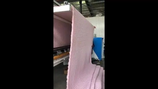 Máquina de quilting multiagulhas para lençóis de alta velocidade de 64