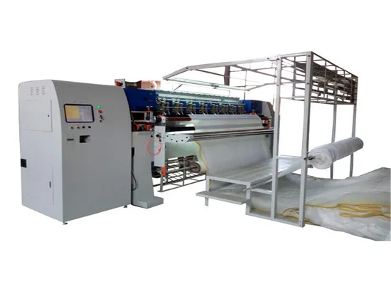Máquina de quilting industrial multi-agulha para fabricação de colchões, computadorizada de alta velocidade e ponto corrente