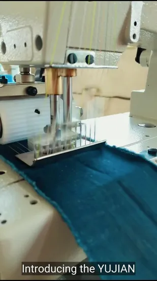 Máquina de costura de ponto corrente duplo com 12 agulhas para uso industrial da Yujian