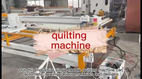 Máquina de costura e bordado computadorizada de braço longo com múltiplas agulhas para colchas