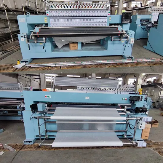 Máquina de quilting e bordado CNC Máquina de quilting multiagulhas