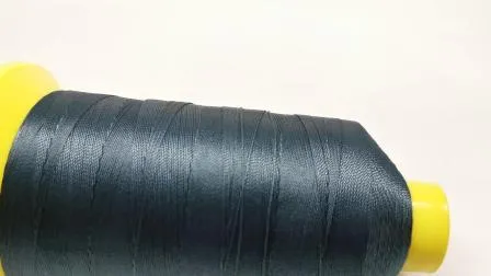 Linha de costura de filamento de poliéster durável, resistente a altas temperaturas e com brilho total para uso externo 420d/3